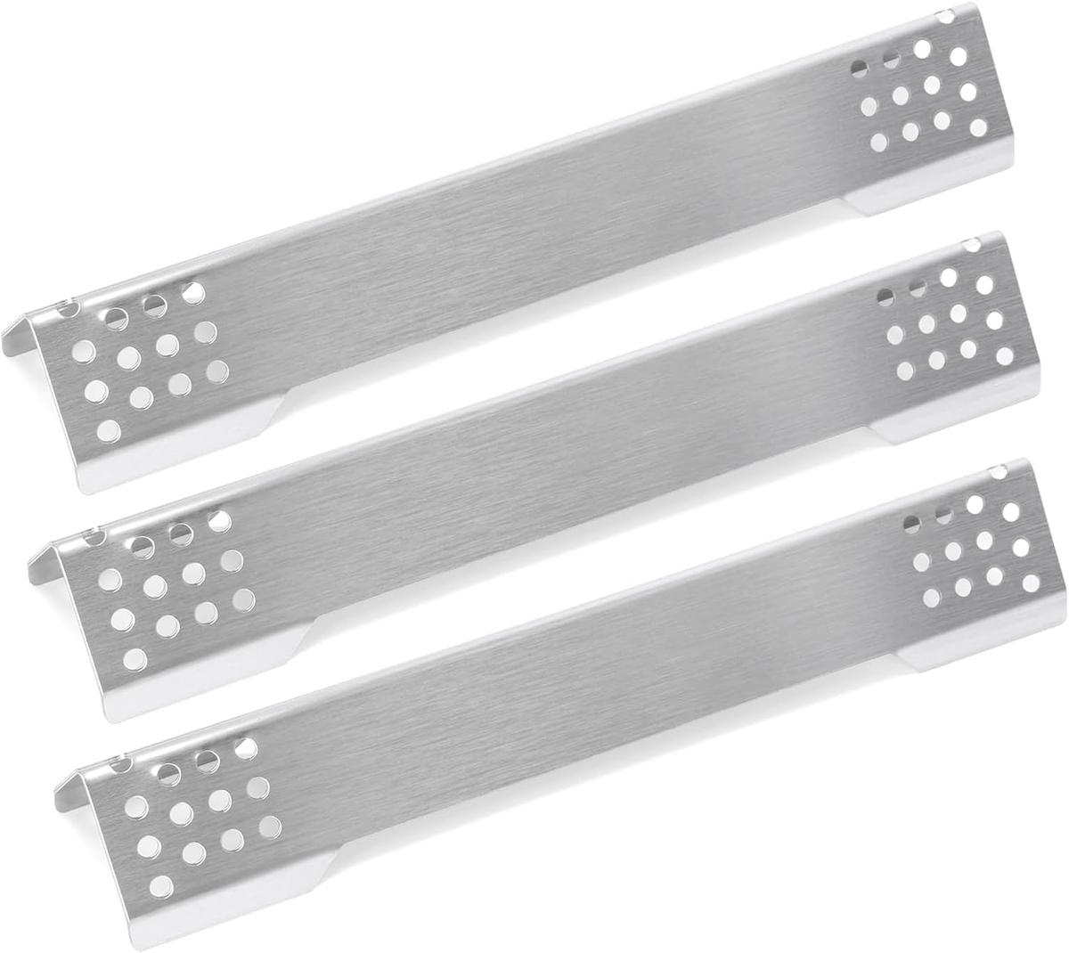 Denmay 40cm Edelstahl Brennerabdeckung Ersatzteile für Rösle Videro G2, G4, G6, Sansibar Serie, 1,0 mm Edelstahl Flavorizer Bars für Rösle Videro G3, G3-S, G3-S Nero, Vario+, 3 Stück