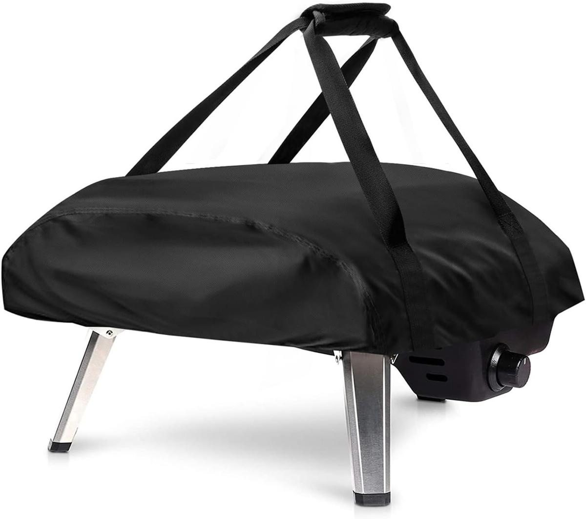Fenghome Pizzaofen Abdeckung für Ooni Koda 16, Wasserdicht Wetterfeste Pizzaofen Tragetasche Oxford-Stoff Pizzaofen Tragetasche Pizzaofen Zubehör-Schwarz(66x60x22cm)
