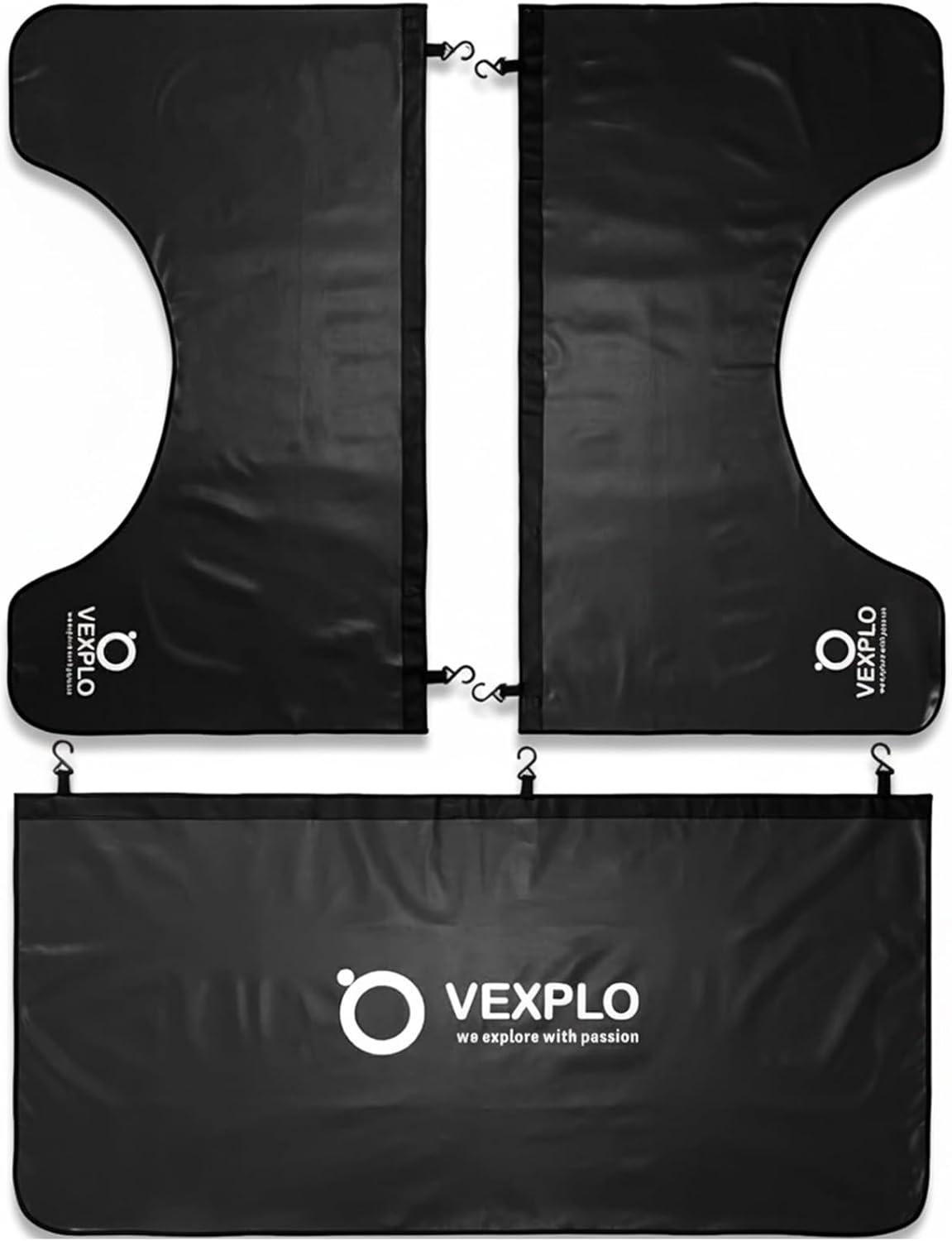 VEXPLO® Kotflügelschoner Matratze für Mechaniker, 3-teilige magnetische Auto kotflügel Schutz mit 15 Haken & 7 Magneten, Große Größe und Universelle Passform für Limousinen oder SUVs（160 X 65 cm