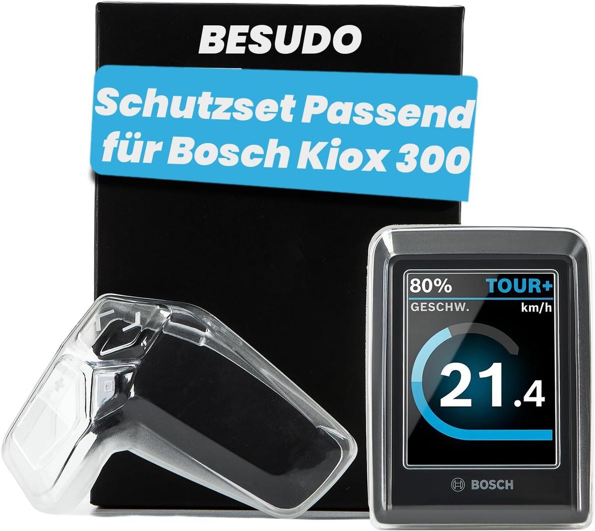 Besudo Schutzhülle-Set kompatibel mit Bosch Kiox 300 Display & LED Remote Steuereinheit (BHU3600 & BRC3600) - Schutz Cover Protective Hülle als Schutz vor Kratzern Stößen - Ebike Zubehör