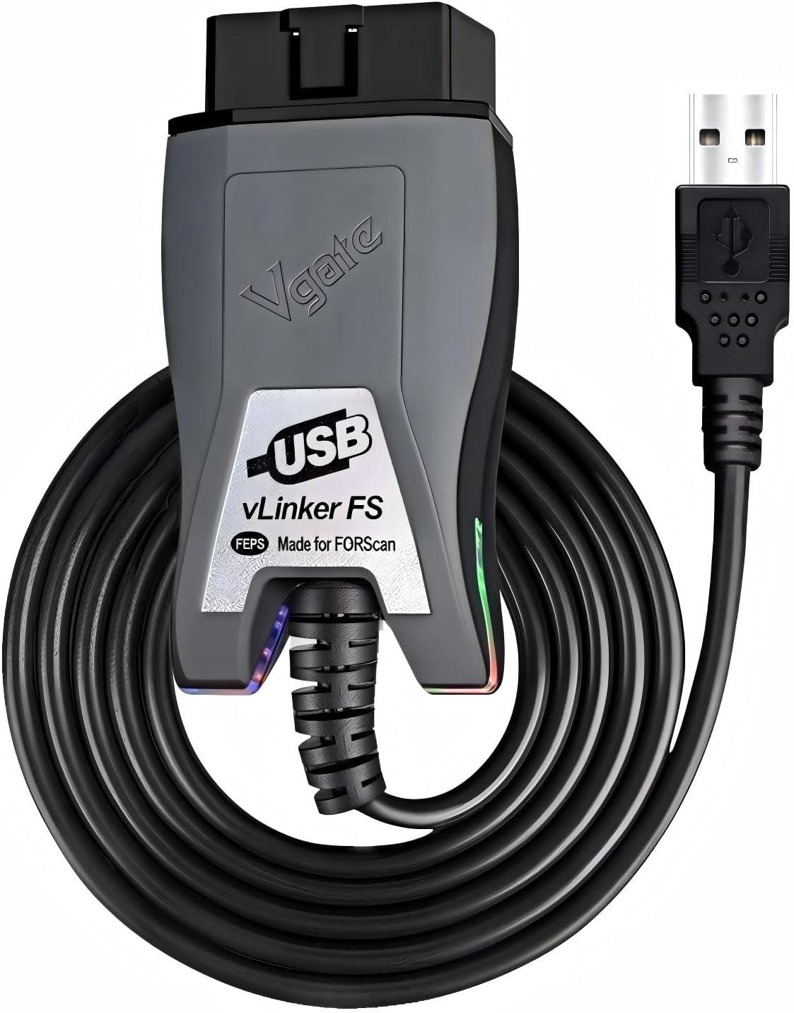 Vgate vLinker FS OBD2 USB Adapter für for-Scan HS/MS-CAN Auto Switch